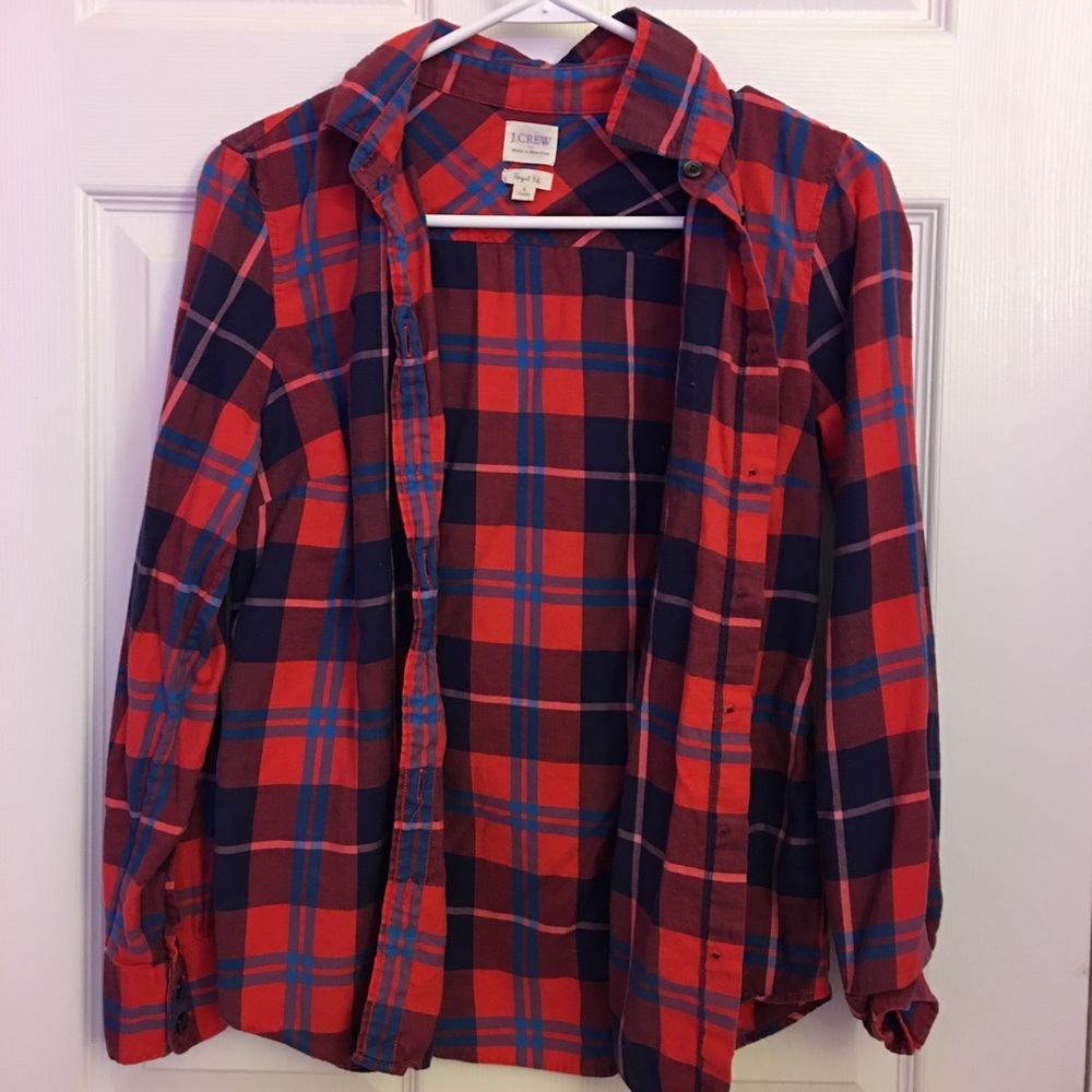 jcrew plaid flannel